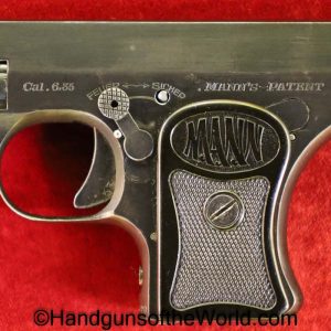 Mann, WT, 1920, 6.35mm, 3rd, Variation, Third, Variant, WT-1920, WT 1920, German, Germany, Tiny, Handgun, Pistol, C&R, Collectible, VP, Vest Pocket, .25, 25