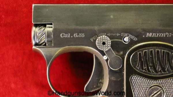 Mann, WT, 1920, 6.35mm, 3rd, Variation, Third, Variant, WT-1920, WT 1920, German, Germany, Tiny, Handgun, Pistol, C&R, Collectible, VP, Vest Pocket, .25, 25