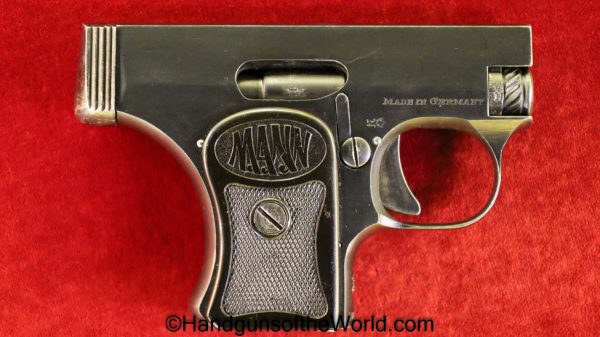 Mann, WT, 1920, 6.35mm, 3rd, Variation, Third, Variant, WT-1920, WT 1920, German, Germany, Tiny, Handgun, Pistol, C&R, Collectible, VP, Vest Pocket, .25, 25