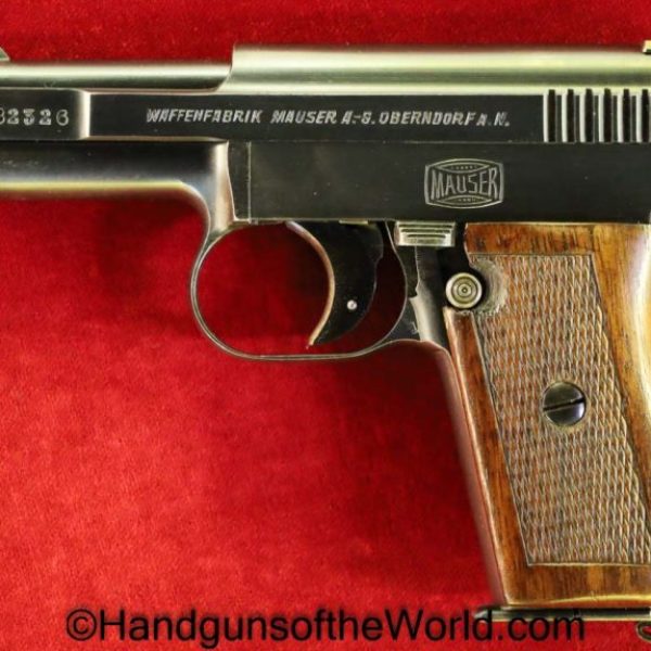 Mauser, 1910, 6.35mm, Full Rig, Excellent, German, Germany, Handgun, Pistol, C&R, Collectible, with Holster, 6.35, 25, .25, acp, auto, Pocket, VP