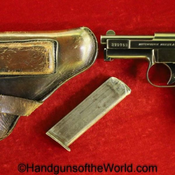 Mauser, 1910, 6.35mm, Full Rig, with Holster, German, Germany, Handgun, Pistol, C&R, Collectible, 6.35, 25, .25, acp, auto, Hand gun, Pocket, Vest Pocket, VP