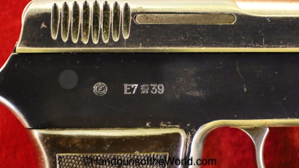 CZ-38, .380, WWII, German, Germany, Czech, Czechoslovakia, 380, acp, auto, WW2, Handgun, Pistol, C&R, Collectible, CZ, 38, CZ38, CZ 38, Hand gun