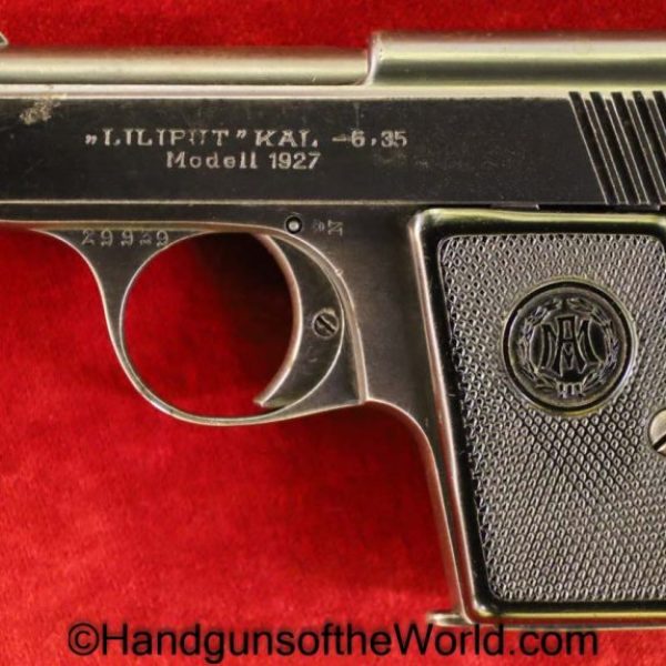 Menz, Liliput, Model 1927, 6.35mm, Model, 1927, German, Germany, Handgun, Pistol, C&R, Collectible, VP, Vest Pocket, 6.35, 25, .25, acp, auto, Hand gun