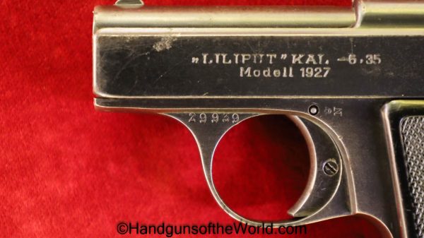 Menz, Liliput, Model 1927, 6.35mm, Model, 1927, German, Germany, Handgun, Pistol, C&R, Collectible, VP, Vest Pocket, 6.35, 25, .25, acp, auto, Hand gun