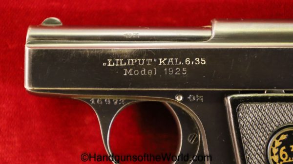 Menz, Liliput, Model 1925, 6.35mm, Excellent, Model, 1925, German, Germany, Handgun, Pistol, C&R, Collectible, VP, Vest Pocket, 6.35, 25, .25, acp, auto