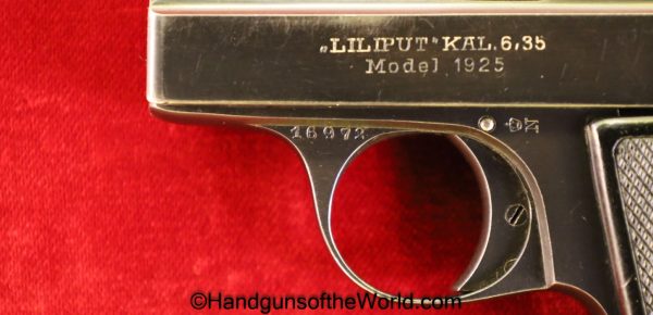 Menz, Liliput, Model 1925, 6.35mm, Excellent, Model, 1925, German, Germany, Handgun, Pistol, C&R, Collectible, VP, Vest Pocket, 6.35, 25, .25, acp, auto