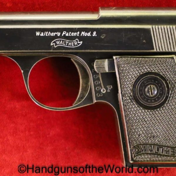 Walther, Model 9, 6.35mm, Full Rig, with Holster, German, Germany, Handgun, Pistol, C&R, Collectible, VP, Vest Pocket, Model, 9, IX, 25, .25, acp, auto, 6.35