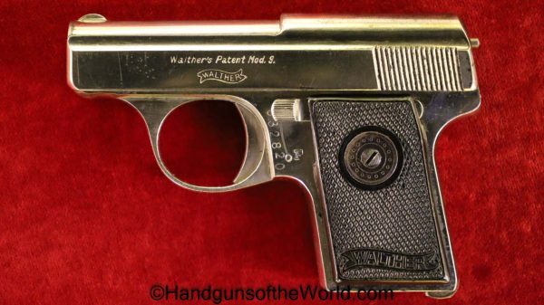 Walther, Model 9, 6.35mm, Factory Nickel, Nickel, Factory, German, Germany, Handgun, Pistol, C&R, Collectible, VP, Vest Pocket, 6.35, 25, .25, acp, auto, 9