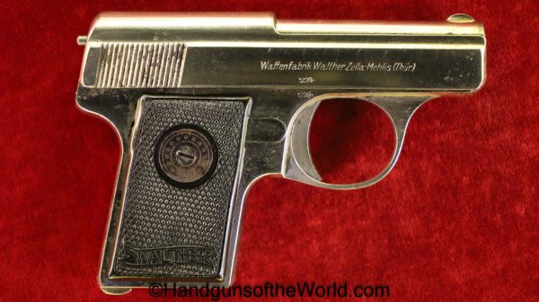 Walther, Model 9, 6.35mm, Factory Nickel, Nickel, Factory, German, Germany, Handgun, Pistol, C&R, Collectible, VP, Vest Pocket, 6.35, 25, .25, acp, auto, 9