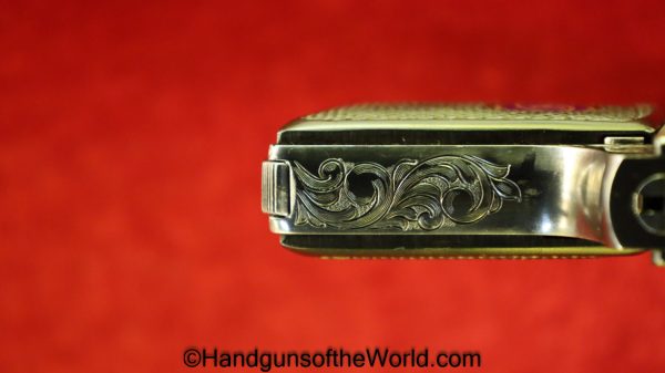 Walther, Model 9, 6.35mm, Custom, Scroll Engraved, Engraved, German, Germany, Handgun, Pistol, C&R, Collectible, VP, Vest Pocket, 6.35, 25, .25, acp, auto