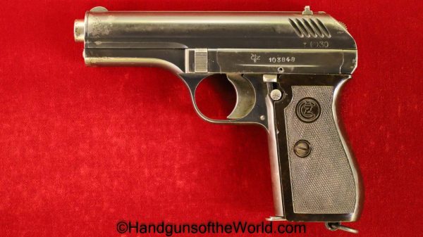 CZ-24, .380, Czech, Dated, 1931, Handgun, Pistol, C&R, Collectible, CZ, 24, CZ24, CZ 24, 380, acp, auto, Czechoslovakia, Hand gun, Pocket, WWII, WW2