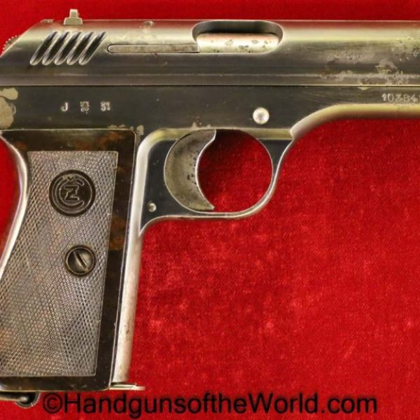 CZ-24, .380, Czech, Dated, 1931, Handgun, Pistol, C&R, Collectible, CZ, 24, CZ24, CZ 24, 380, acp, auto, Czechoslovakia, Hand gun, Pocket, WWII, WW2