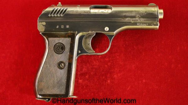 CZ-24, .380, Czech, Dated, 1931, Handgun, Pistol, C&R, Collectible, CZ, 24, CZ24, CZ 24, 380, acp, auto, Czechoslovakia, Hand gun, Pocket, WWII, WW2