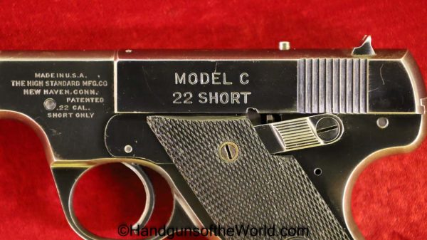 High Standard, Model C, .22 Short, 22, .22, Short, Hi Standard, Hi-Standard, Model, C, Handgun, Pistol, C&R, Collectible, Hand gun, USA, Americana, Target