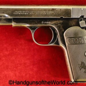 Colt, 1908, .380, 1922, Pocket, Hammerless, Pocket Hammerless, 380, acp, auto, Handgun, Pistol, C&R, Collectible, Americana, America, USA, American