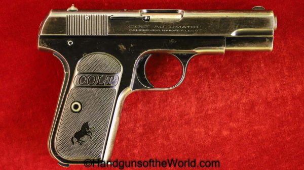 Colt, 1908, .380, 1922, Pocket, Hammerless, Pocket Hammerless, 380, acp, auto, Handgun, Pistol, C&R, Collectible, Americana, America, USA, American