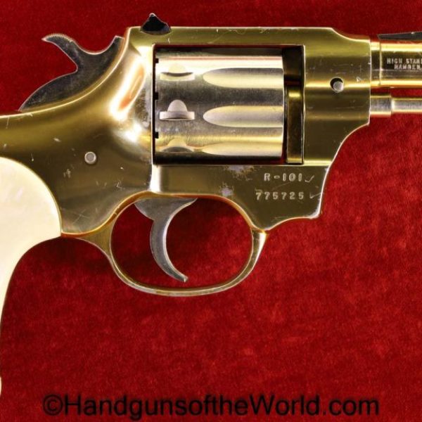 High Standard, R-101, Sentinel, .22, Factory Gold Finish, Gold, Finish, Factory, 22, R101, R 101, Hi Standard, Hi-Standard, Handgun, Revolver, Collectible