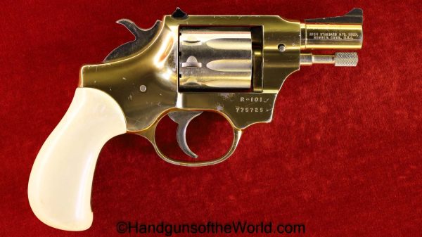 High Standard, R-101, Sentinel, .22, Factory Gold Finish, Gold, Finish, Factory, 22, R101, R 101, Hi Standard, Hi-Standard, Handgun, Revolver, Collectible