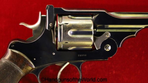 Webley & Scott, Webley, WG, Target Model, .450/455, Lyon & Lyon, Calcutta, Retailer Marked, Handgun, Revolver, C&R, Collectible, .455, British, India