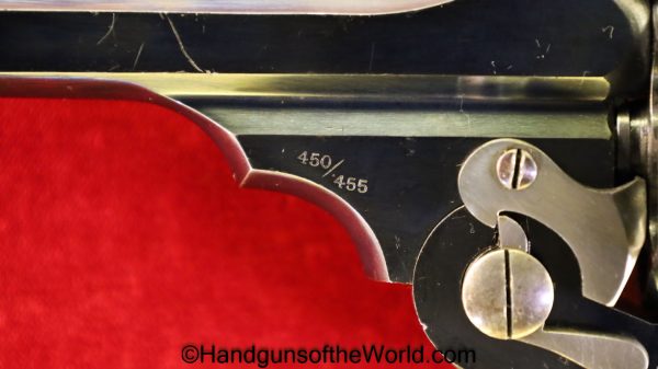 Webley & Scott, Webley, WG, Target Model, .450/455, Lyon & Lyon, Calcutta, Retailer Marked, Handgun, Revolver, C&R, Collectible, .455, British, India