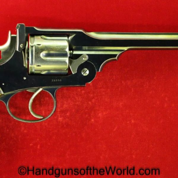 Webley & Scott, Webley, WG, Target Model, .450/455, Lyon & Lyon, Calcutta, Retailer Marked, Handgun, Revolver, C&R, Collectible, .455, British, India