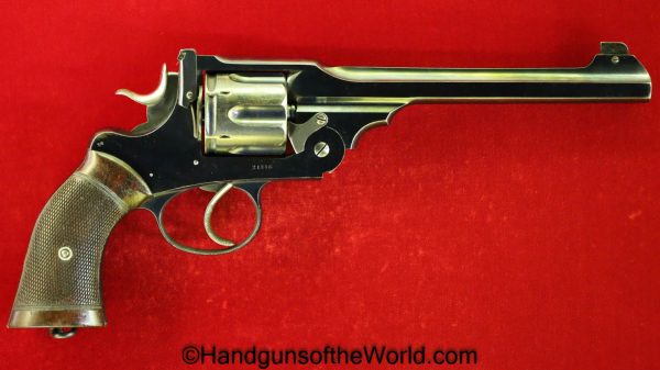 Webley & Scott, Webley, WG, Target Model, .450/455, Lyon & Lyon, Calcutta, Retailer Marked, Handgun, Revolver, C&R, Collectible, .455, British, India