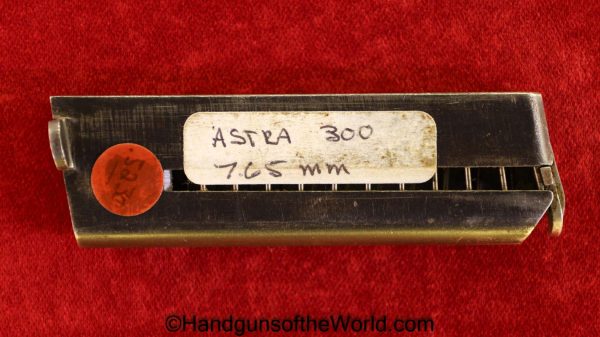 Astra, 300, 7.65mm, Magazine, Clip, Mag, Original, Collectible, Spain, Spanish, 7.65, 32, .32, acp, auto, German, Germany, Handgun, Hand gun, Pistol