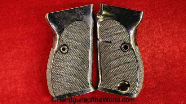 Walther, P-38, Grips, Early, Checkered, Pattern, 374, #374, Original, Collectible, 480, Code, P38, P.38, P 38, Grip, Pair, Set, German, Germany, WW2, WWII