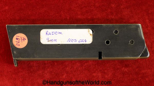 Radom, VIS, P-35, 9mm, Magazine, Clip, WWII, Era, WW2, German, Germany, Mag, Original, Collectible, P35, P 35, P.35, Handgun, Pistol, Hand gun, Real