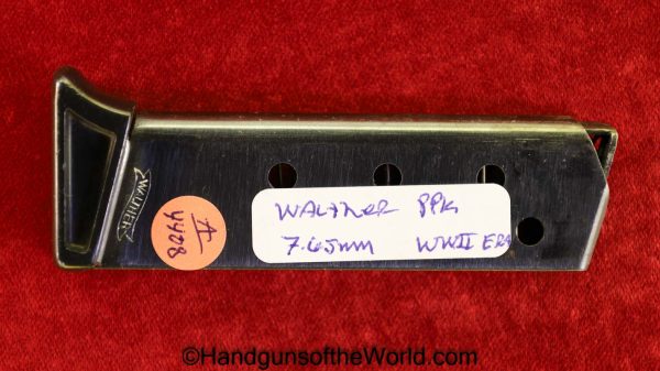 Walther, PPk, 7.65mm, Magazine, Clip, WWII, Era, WW2, Mag, Handgun, Pistol, Hand gun, German, Germany, 7.65, .32, 32, acp, auto, Finger Extension, Extension