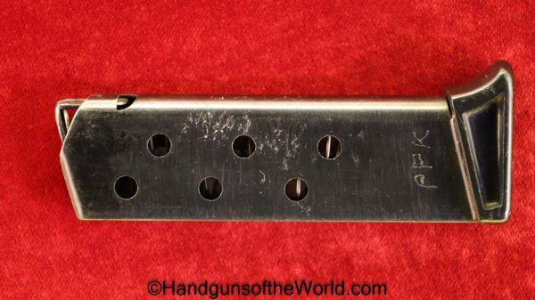 Walther, PPk, 7.65mm, Magazine, Clip, WWII, Era, WW2, Mag, Handgun, Pistol, Hand gun, German, Germany, 7.65, .32, 32, acp, auto, Finger Extension, Extension