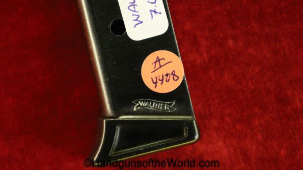 Walther, PPk, 7.65mm, Magazine, Clip, WWII, Era, WW2, Mag, Handgun, Pistol, Hand gun, German, Germany, 7.65, .32, 32, acp, auto, Finger Extension, Extension