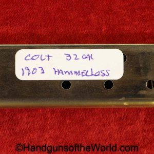 Colt, 1903, Hammerless, .32, Magazine, Clip, Mag, Original, Collectible, Pocket, Model, 32, 7.65, 7.65mm, acp, auto, Handgun, Pistol, Hand gun, American