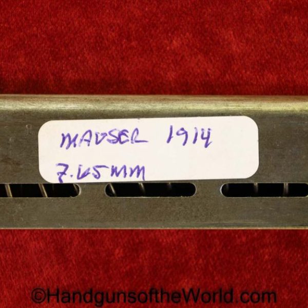 Mauser, 1914, 7.65mm, Magazine, Clip, Mag, Original, Collectible, German, Germany, Model, 7.65, 32, .32, acp, auto, Handgun, Pistol, Hand gun, Vintage