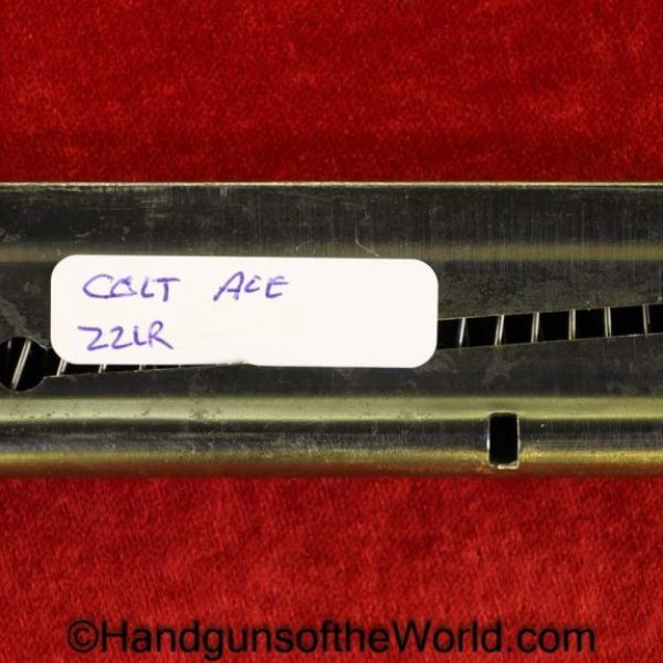 Colt, Ace, .22, Magazine, Clip, Mag, Original, Collectible, 22, .22lr, 22lr, Handgun, Pistol, Hand gun, American, America, Americana, USA, Real, Vintage