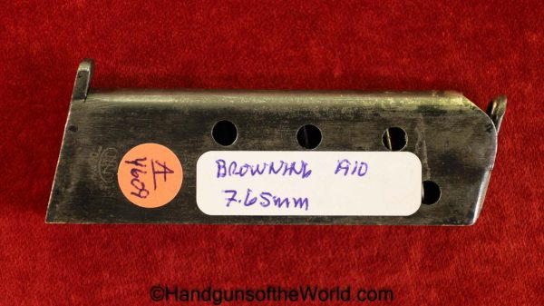 FN, Browning, 1910, 7.65mm, Magazine, Clip, Mag, Original, Collectible, Handgun, Pistol, Hand gun, 7.65, 32, .32, acp, auto, Belgian, Belgium, Real, Vintage