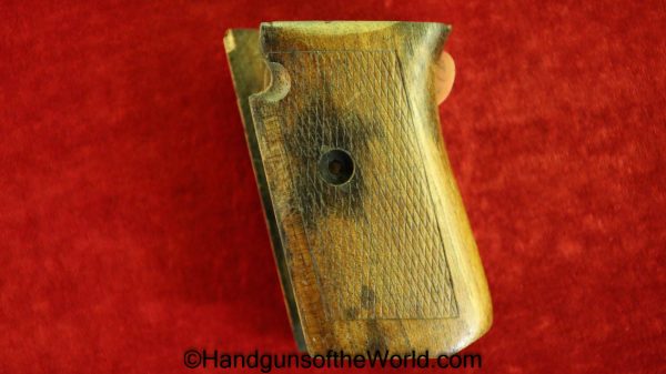 Mauser, 1914, Grips, Checkered, walnut, German, Germany, Original, Collectible, Handgun, Pistol, Hand gun, Wood, Wooden, Grip, Model, 32, .32, acp, 7.65