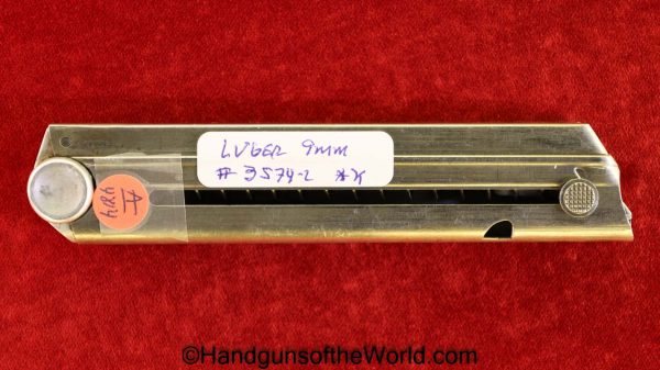 Luger, P.08, 9mm, Magazine, Clip, #3574-2, *K, Star, K, P08, P 08, P-08, German, Germany, Handgun, Pistol, Collectible, Original, 3574-2, 3574, #3574, Mag