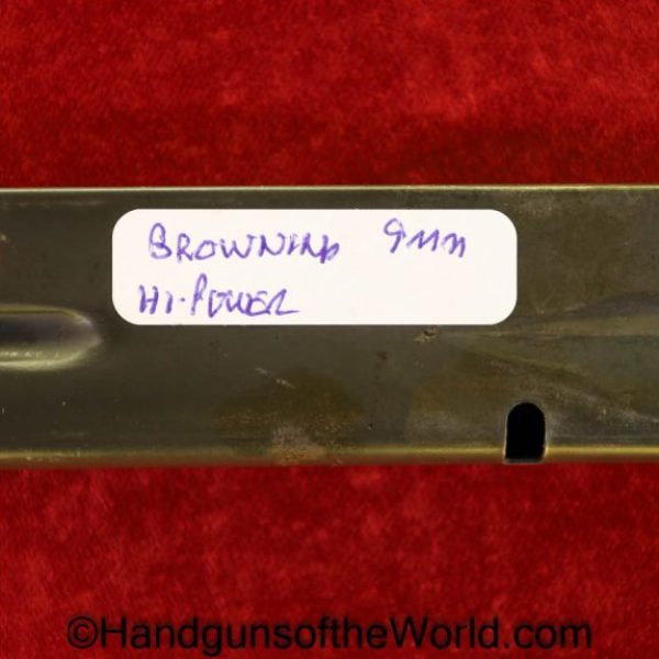 Browning, Hi-Power, 9mm, Magazine, Clip, Mag, Original, Collectible, Italy, Italian, Hi Power, High Power, BHP, FN, High, Power, Hi, Plastic Follower