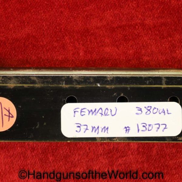 Femaru, 37M, .380, Magazine, Clip, Mag, #13077, 13077, Original, Collectible, M37, Hungarian, Hungary, WWII, WW2, Handgun, Pistol, Hand gun