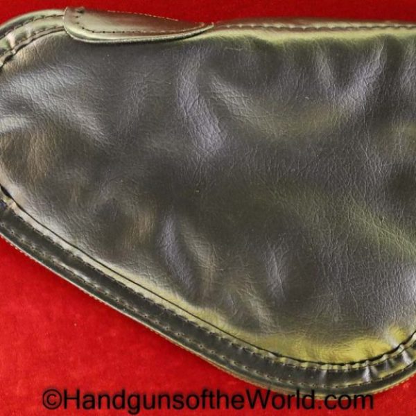 Browning, 1910, Pouch, Manual, black, vinyl, red felt lining, Original, Collectible, 1910-55, 1910/55, with Manual, Original, Collectible, Handgun, Pistol