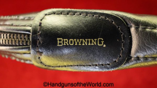 Browning, 1910, Pouch, Manual, black, vinyl, red felt lining, Original, Collectible, 1910-55, 1910/55, with Manual, Original, Collectible, Handgun, Pistol