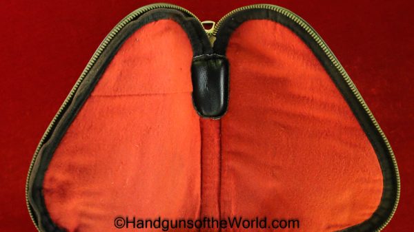 Browning, 1910, Pouch, Manual, black, vinyl, red felt lining, Original, Collectible, 1910-55, 1910/55, with Manual, Original, Collectible, Handgun, Pistol