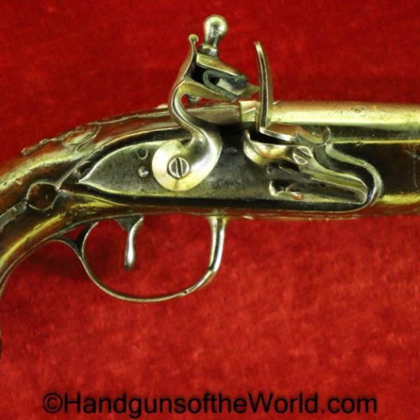 Flintlock, Muff, Pistol, 11.5mm, Single Shot, 11.5, Antique, Non-FFL, Non FFL, USA, American, America, Americana, Hand gun, Handgun, Collectible