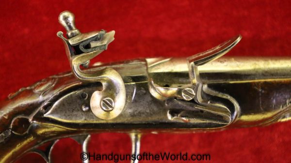 Flintlock, Muff, Pistol, 11.5mm, Single Shot, 11.5, Antique, Non-FFL, Non FFL, USA, American, America, Americana, Hand gun, Handgun, Collectible