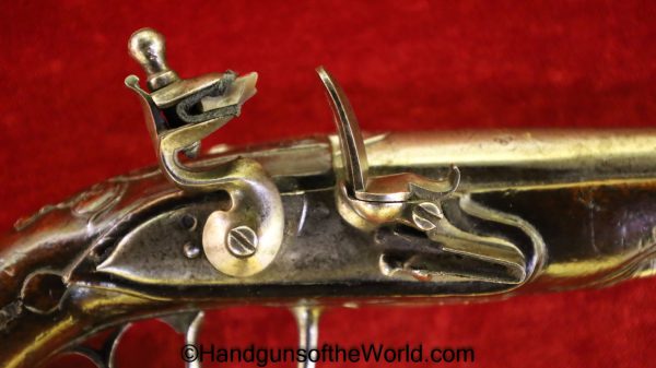 Flintlock, Muff, Pistol, 11.5mm, Single Shot, 11.5, Antique, Non-FFL, Non FFL, USA, American, America, Americana, Hand gun, Handgun, Collectible