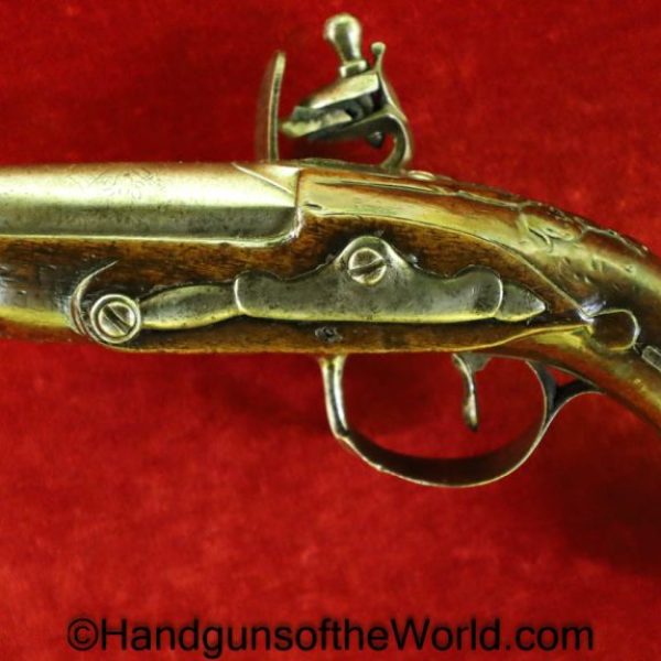 Flintlock, Muff, Pistol, 11.5mm, Single Shot, 11.5, Antique, Non-FFL, Non FFL, USA, American, America, Americana, Hand gun, Handgun, Collectible