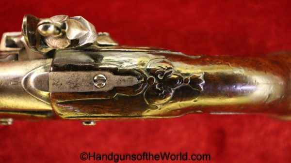 Flintlock, Muff, Pistol, 11.5mm, Single Shot, 11.5, Antique, Non-FFL, Non FFL, USA, American, America, Americana, Hand gun, Handgun, Collectible