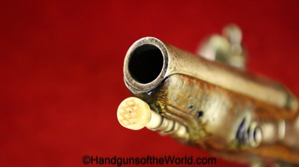 Flintlock, Muff, Pistol, 11.5mm, Single Shot, 11.5, Antique, Non-FFL, Non FFL, USA, American, America, Americana, Hand gun, Handgun, Collectible