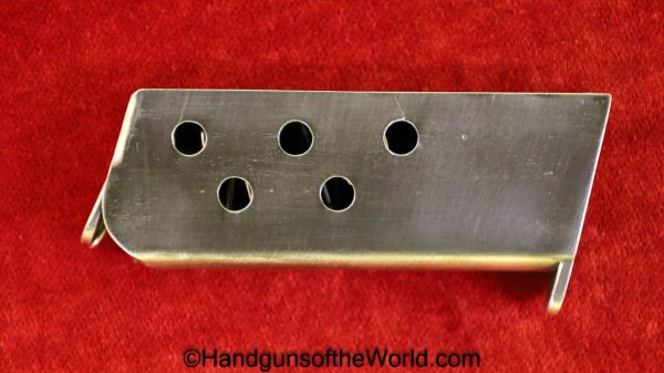 Haenel Schmeisser, Model 1, 6.35mm, Factory Nickel, Nickel, German, Germany, Handgun, Pistol, C&R, Collectible, VP, Vest Pocket, Model I, 1, I, Model, .25